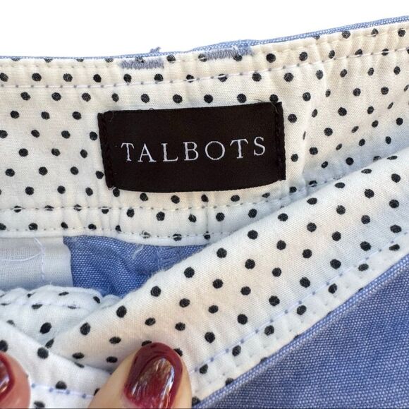 Talbots Women's Perfect Crop Pants in Blue Size Petite 12 - Picture 7 of 8